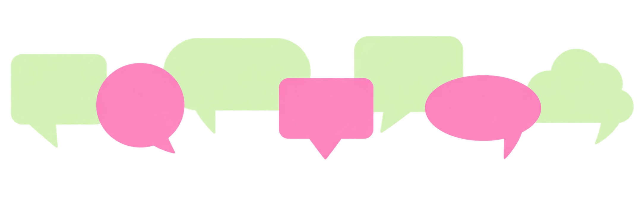 Chat bubbles